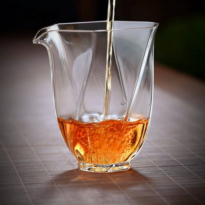 全度公道杯透明纯手工高档功道茶杯F加厚高硼硅玻璃倒茶器分茶茶