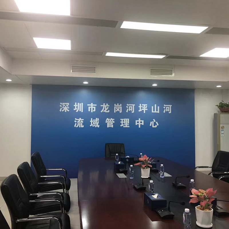 定制超宽电动卷帘会议室背景幕布急指挥中心窗帘家居智Z能遥控升