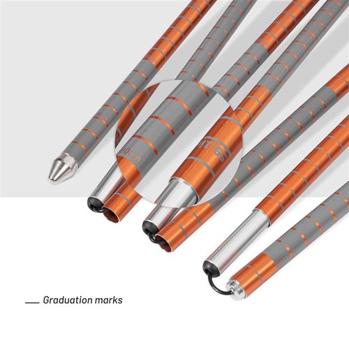 户外雪地探测杆铝合金p雪铲雪崩搜救工具雪地深度测量器专业装备