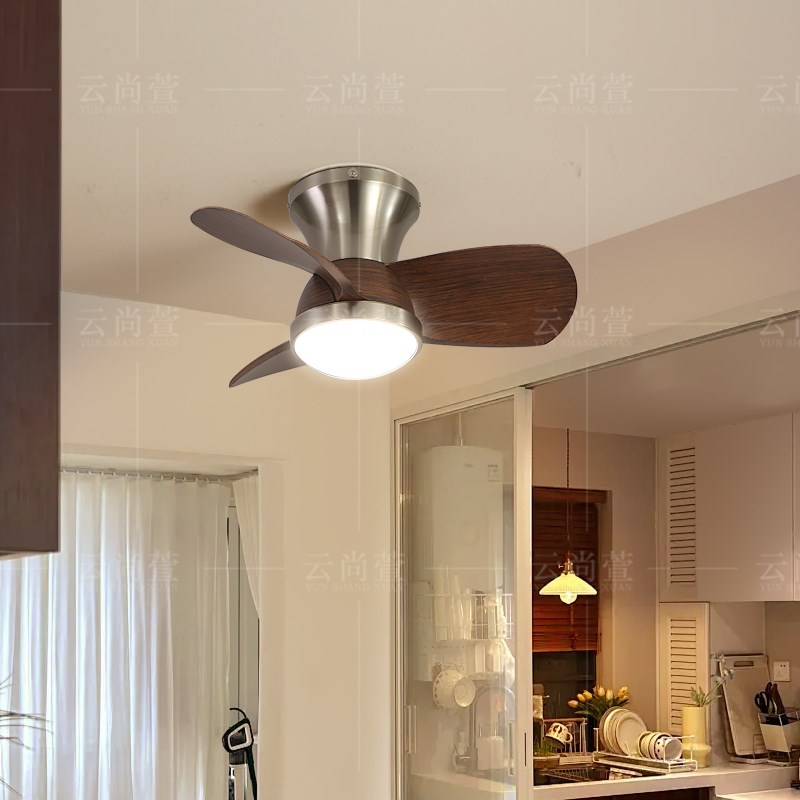 中古风扇灯餐f厅卧室吸顶电扇灯法式复古宋代美学全光谱房间吊扇