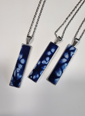 渐染莳光【梦】原创设计手工扎染蜡染项链女小众高级感毛衣链项链