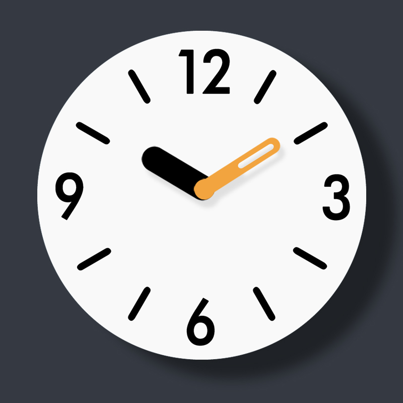 极简客厅挂钟表家用免打孔大气静音现代简约餐桌装饰创意时钟挂墙