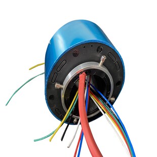 滑环导电360度无限制旋转集电环2 612路汇流环电刷接线电机柱碳刷