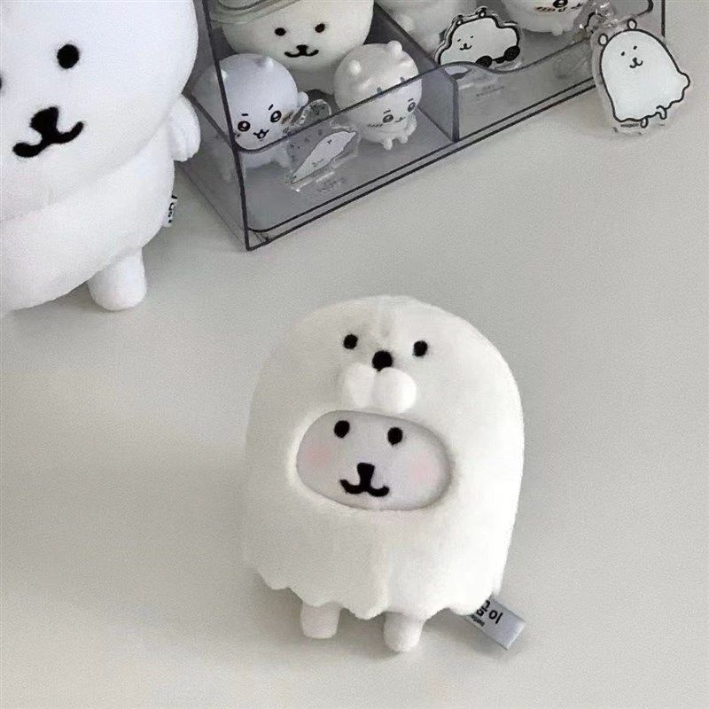 嘟嘟小猫10cm小海豹头套配件可爱自嘲熊玩偶帽子棉花娃娃换装着替