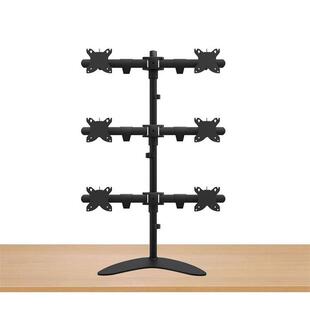 丰睿成六屏显示器支架桌面多屏电脑屏幕挂架炒股三层六联屏支架臂