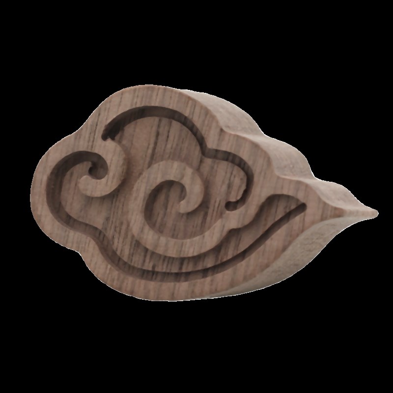 车载扩香木无火香薰 车用出风口精油扩香器摆件P 车内黑胡桃扩香