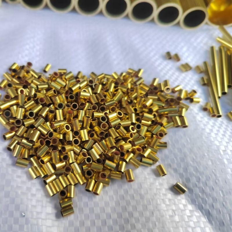 h62黄铜空心管H65毛细纯铜管薄厚壁铜管套精密切割加.工倒角攻牙