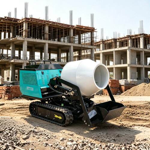 出口美国履带式搅拌运输车建筑施工混凝土搅拌车小型砂浆自卸车