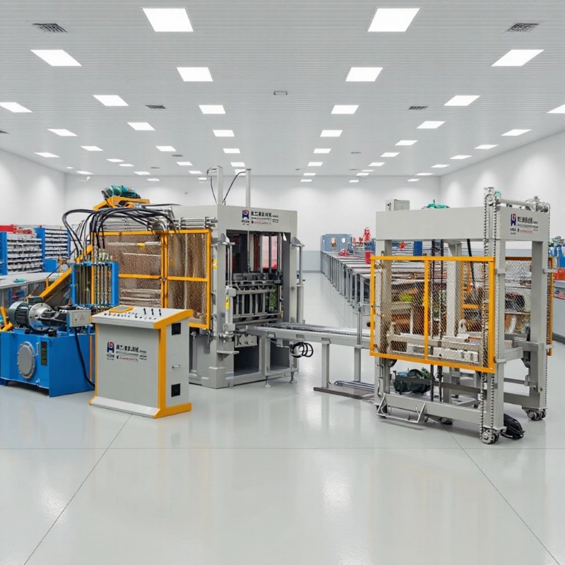 全自动液压免烧水泥砖机 路面砖机 越南砖机QT6-15 透水砖机设备