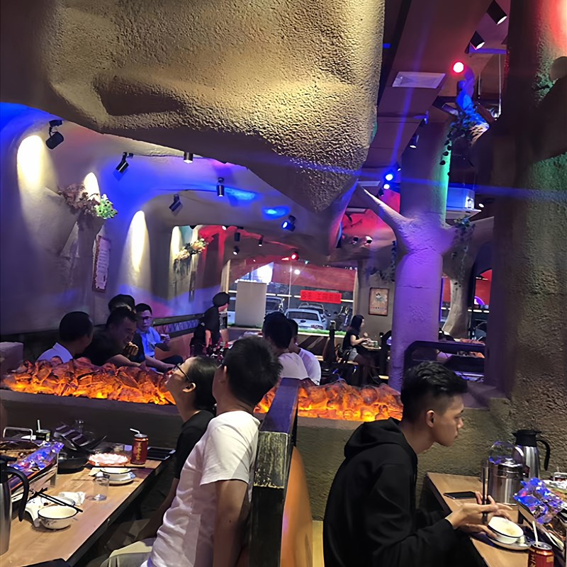 轨道灯明装彩色射灯七彩变色导轨背景3W12W舞台氛围酒吧红蓝光