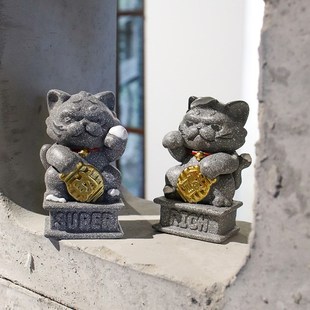 财虎冰箱贴3d立体冰箱贴国潮风石狮子家居送礼