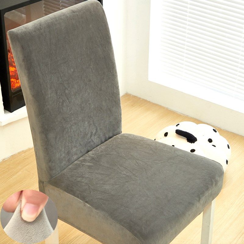 高级加厚万能通用椅子套罩2024保护坐垫靠背皮座实木餐桌板凳毛绒