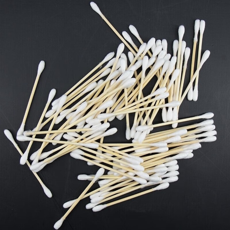 冰禹BT-59棉签实验室双头棉签棒化妆棉花签卫生棉棒100支/包