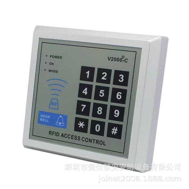 密码刷卡门禁一体机V2000C单门控制器ID匙扣开门机出X租屋刷卡系