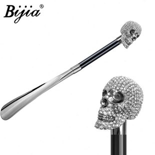 拔子银镶钻骷髅便携鞋 Bijia懒人长款 鞋 神器手工 拨子 老人家用穿鞋