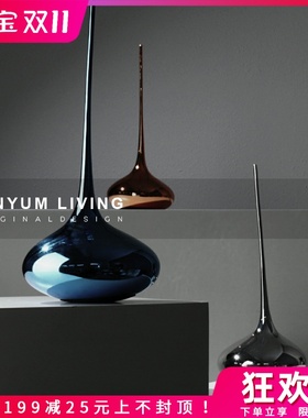 本与简约现代轻奢艺术摆件样板房间玄关家居客Q厅桌面创意软装饰