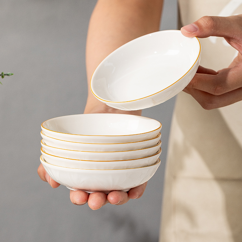 吐骨碟家用新款陶瓷小吃碟味碟蘸料碗碟J子小号醋碟精致酱料碟餐