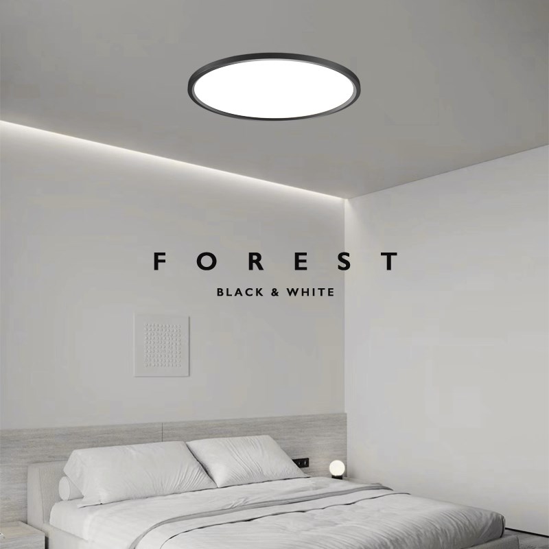 极简客厅吸顶灯现代简约北欧超薄圆形全光K谱高显智能主卧室阳台