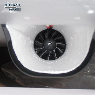 黑鸟 50MM涵道高速三角翼 电动固定翼航模遥控飞机 11叶高速涵道