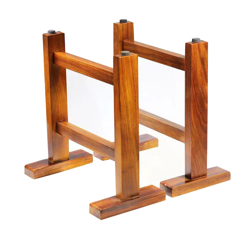 实木桌子腿大板支撑架脚茶餐桌台脚原木配套工字架大理石台面桌脚