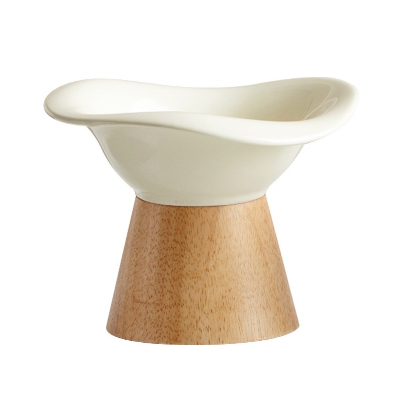 派瑞申陶瓷猫碗猫咪喂食器分体式防打翻猫咪粮碗宠物饮水碗狗碗