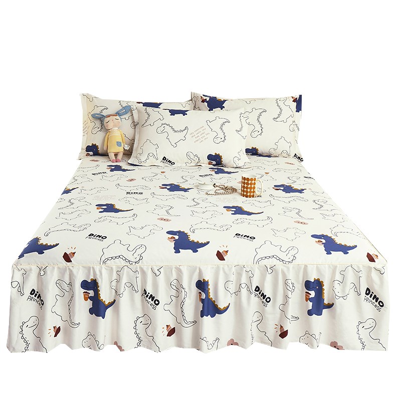 床裙单件2024新款四季通用床罩床裙床笠带裙边裙式床单公主风