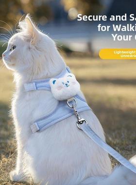 采购产品猫牵引绳，可调节的猫行走绳，可爱的小猫郊游线束，小尺