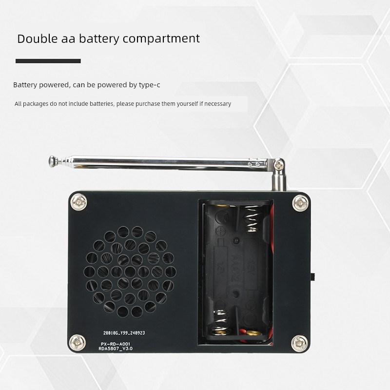 Rda5807M收音机套件调频数字生产数字全频率焊接组装DIY零件Dc5V