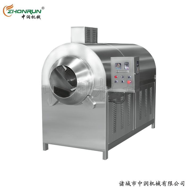 电磁滚筒炒货烘干设备 辣椒炒制流水线 干辣椒调味品炒货机器设备