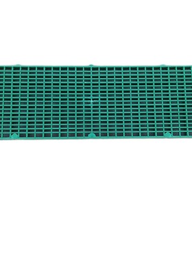 绿色加密型PP防滑脚踏板300*900*30mm电镀行走踏板格栅网格地台板