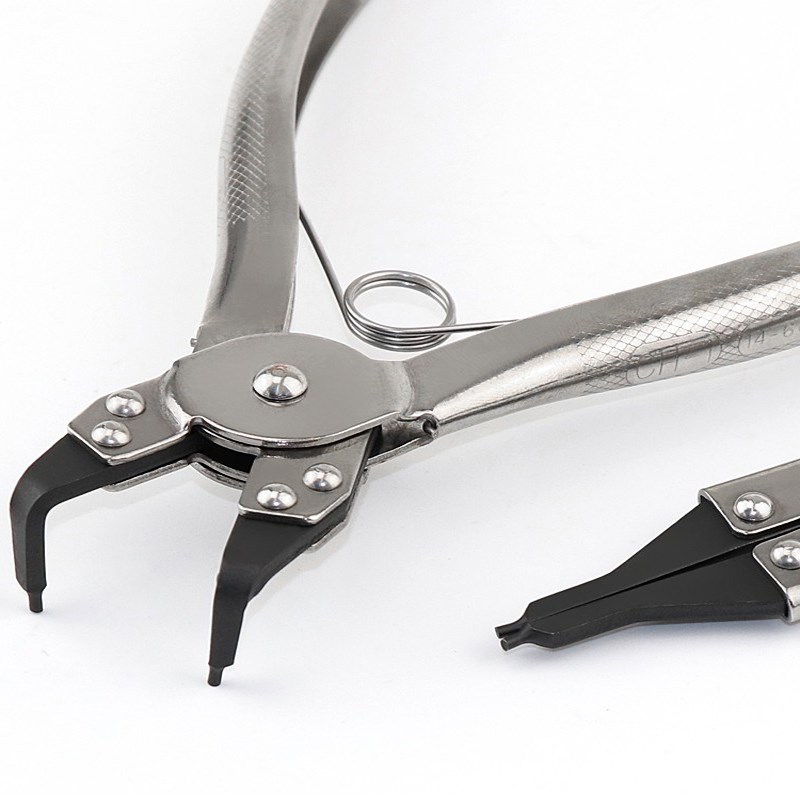 世霸挡圈钳不锈钢卡簧钳内卡外卡直咀弯咀P孔轴扩张钳卡换钳子