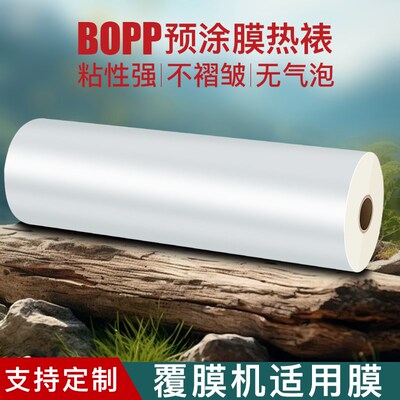 高透明预涂膜BOPP覆膜机相片海报图文广告Q3寸镭射热裱膜哑膜
