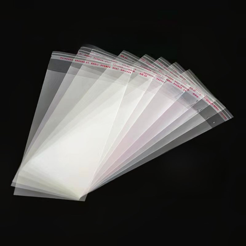 OPP自粘袋6.5*20透明塑料袋防尘包装J袋不干胶信封袋小袋子玻璃袋