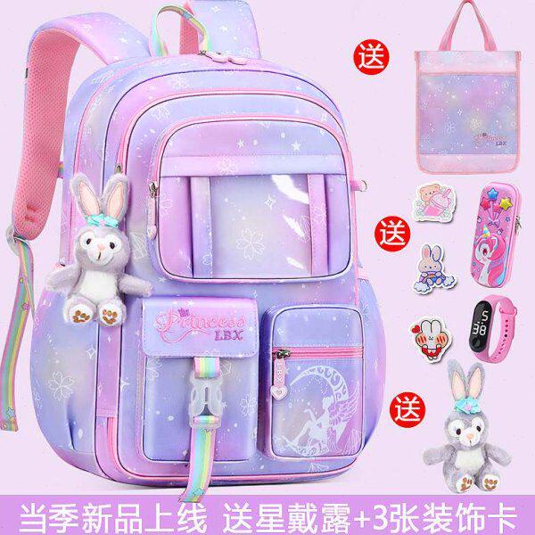 2023新款书包小学生女生一二三到六年级女孩轻便儿童护脊减负背包