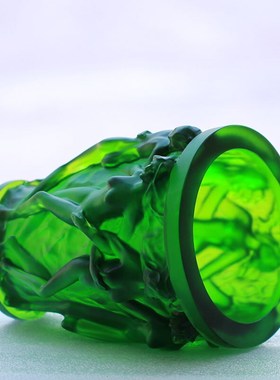 琉璃花瓶女神浮雕创意p摆件居家客厅玄关高档轻奢装饰摆放插花家