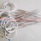 玻纤线热电偶 铠装 测温传感器 191系测温探头 热电偶 温度传感器