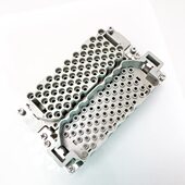 矩形航空插头 HDC 重载连接器64芯针 HEEE 064 F针 16A冷压接头