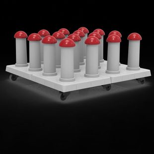 广告微型放料架 写真耗材收纳架 可移动卷材存放架 放料架不倒翁