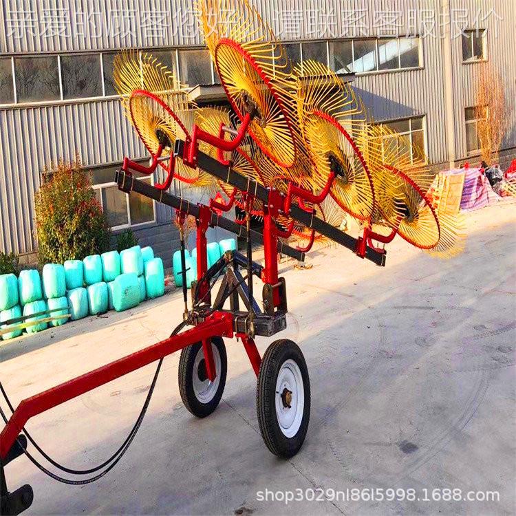 搂GIZ液压草机 拖拉晒机后挂圆搂盘草机 自动摊搂草机