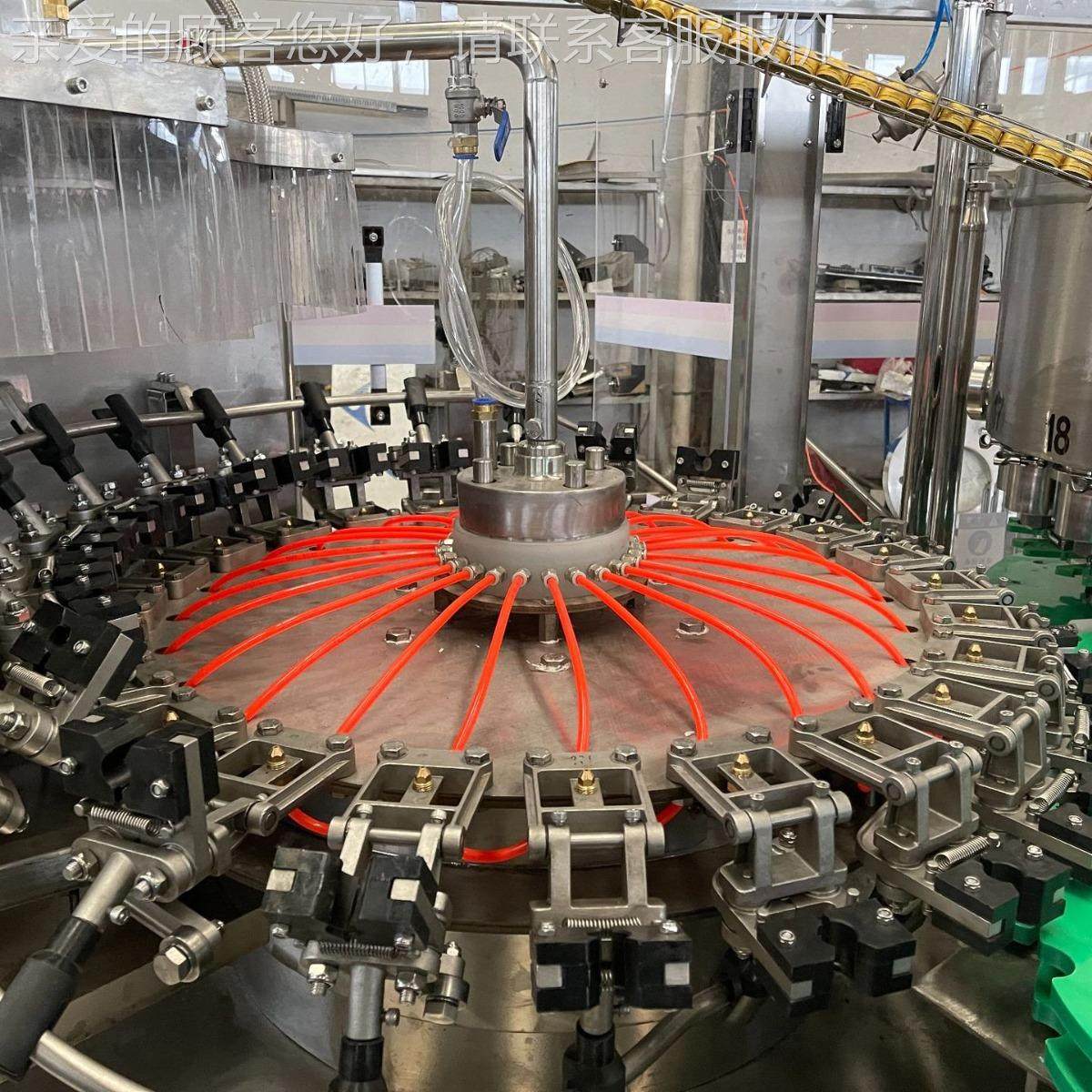 全自动服液灌装口机 糖浆酵素液体灌装锁机保盖灌968健品装旋轧盖