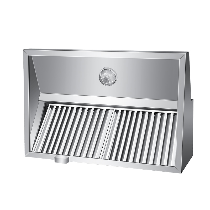 商用不锈钢排烟罩风机静音管道炸鸡餐厅饭店厨房抽油烟机定制