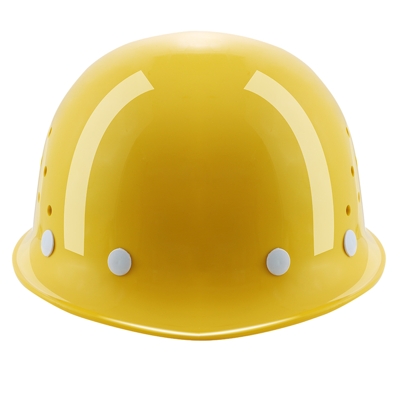 安全帽工b地施工领导国标玻璃钢abs透气白色夏季加厚男定制防砸帽