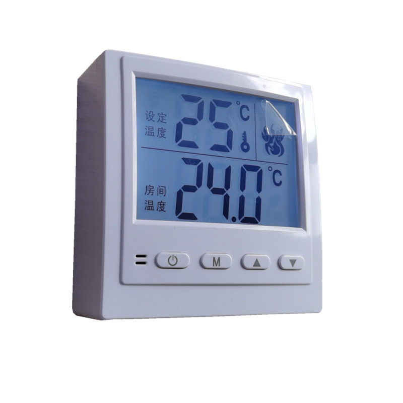 B103电池供电壁挂炉液晶温控器无源输出大字体无编程温度控制器