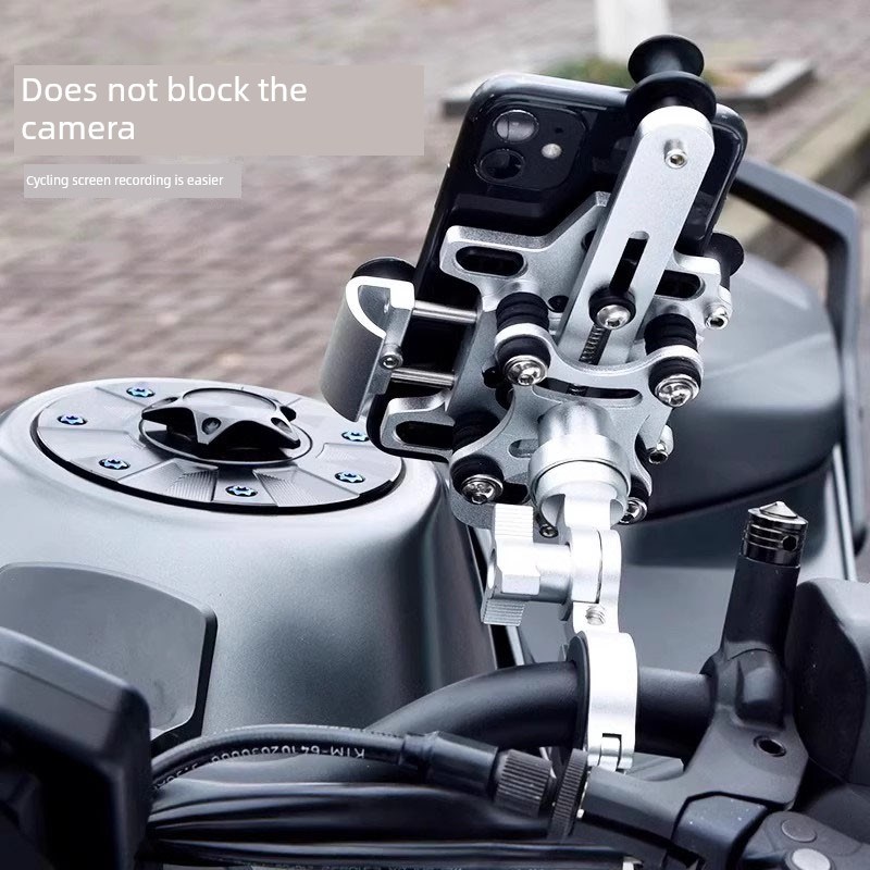 摩托车手机c座铝合金电动汽车减震防抖导航支架摩托车骑行手机座