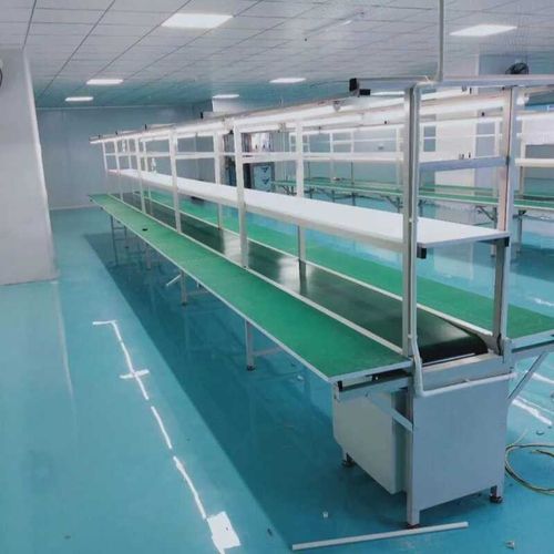 工厂车间防静电流水线铝型材输送带飞机位拉线生产装配打包平板拉