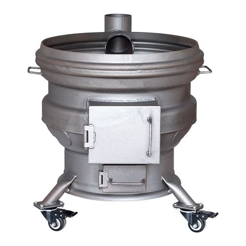 家用柴火灶烧木柴轮毂移动加厚钢圈地锅农村新款大铁锅灶台柴火炉