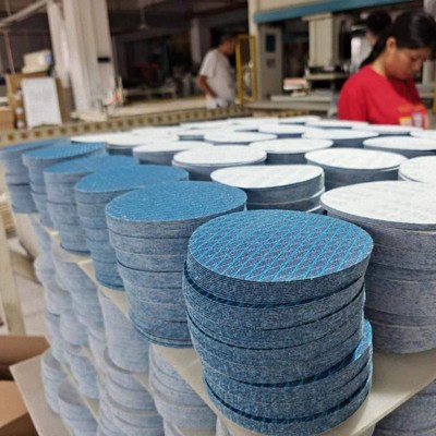 菱形砂纸圆盘植绒砂纸4寸5w寸9寸墙面打磨木工油漆红木家具打磨