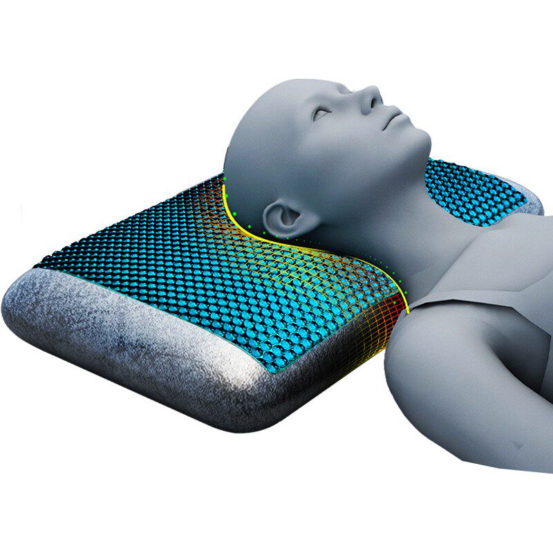 凝胶枕头护c颈椎助睡眠男睡觉专用家用记忆棉枕芯一对带枕套护颈