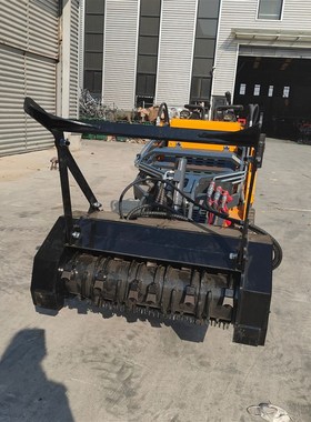 出口欧美履带式滑移装载机 园林扩荒割草扫地机 多用途开荒装载机