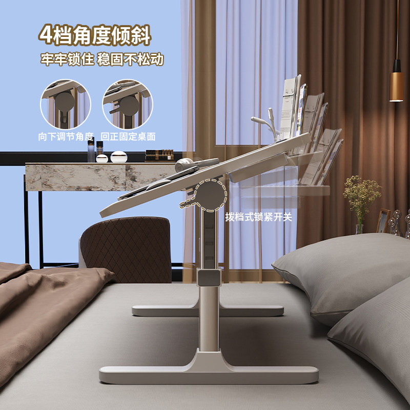 可升降床上小桌子折叠电脑桌学习书桌笔记本支架懒人卧室飘窗桌炕